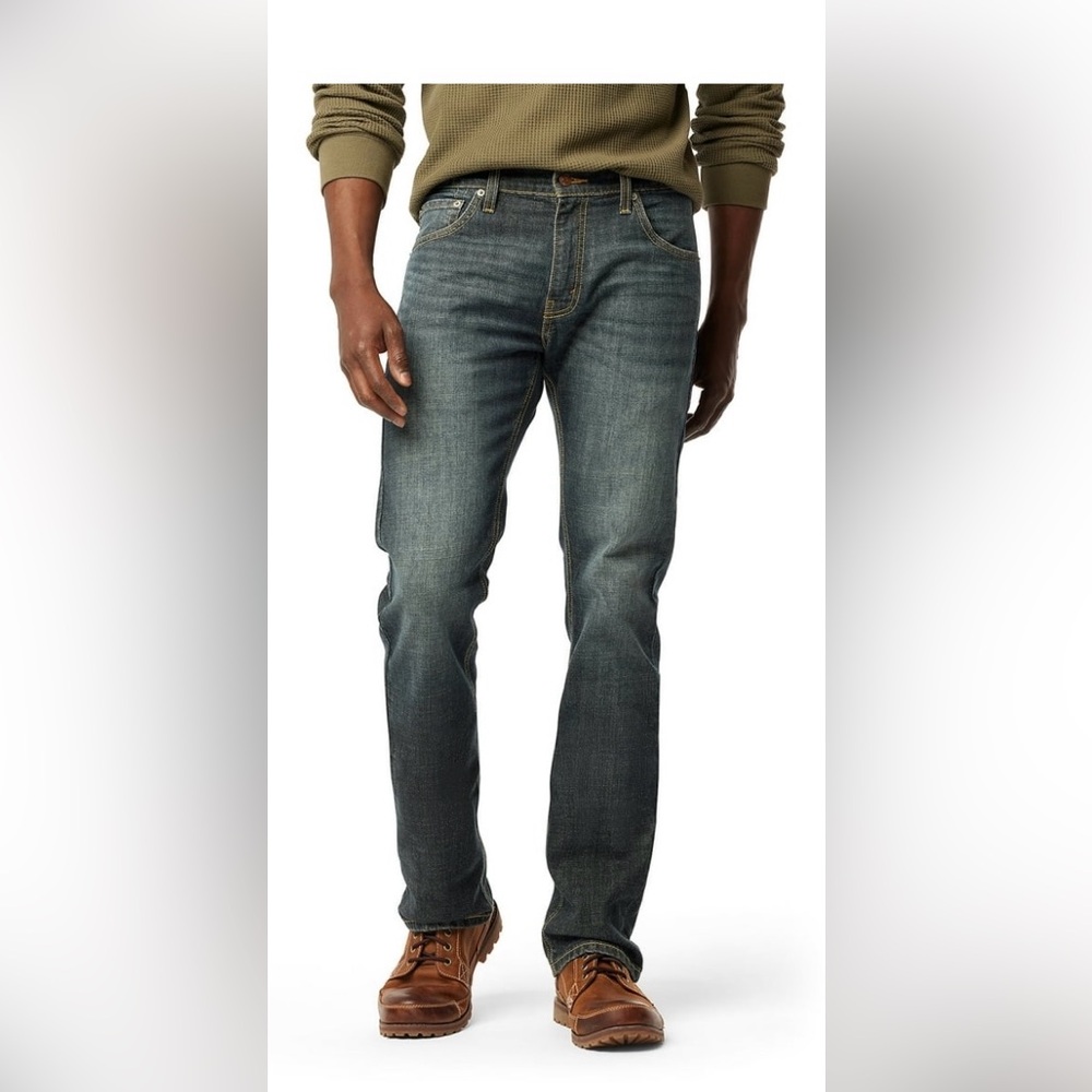 BNWT Levi Strauss Signature Men's Straight Fit Jeans 32 x30.